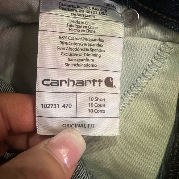 Carhartt Dark Blue Women's Jeans - Picture 10 of 13